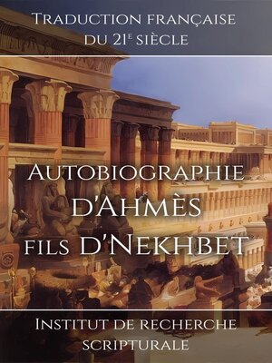 cover image of Autobiographie d'Ahmès fils d'Nekhbet